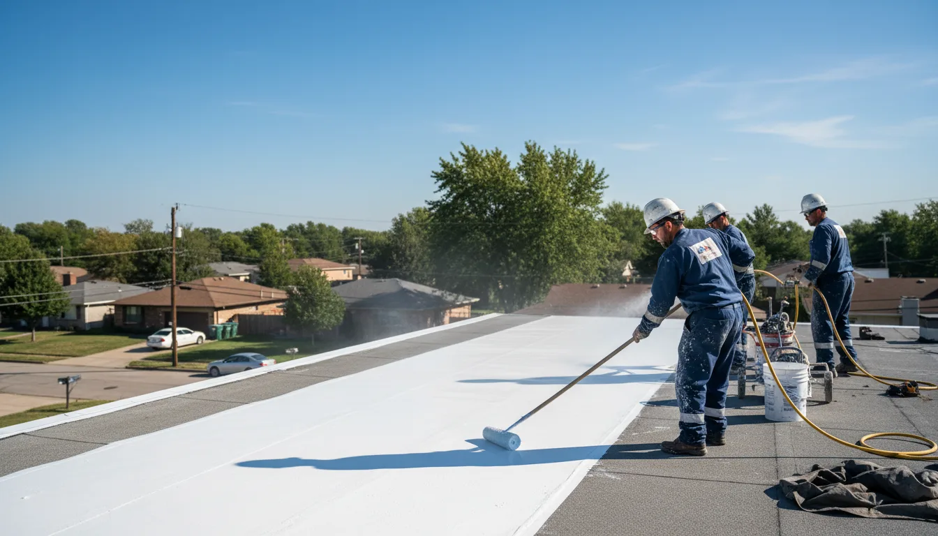 Commercial roof coating in Layton, NJ near me